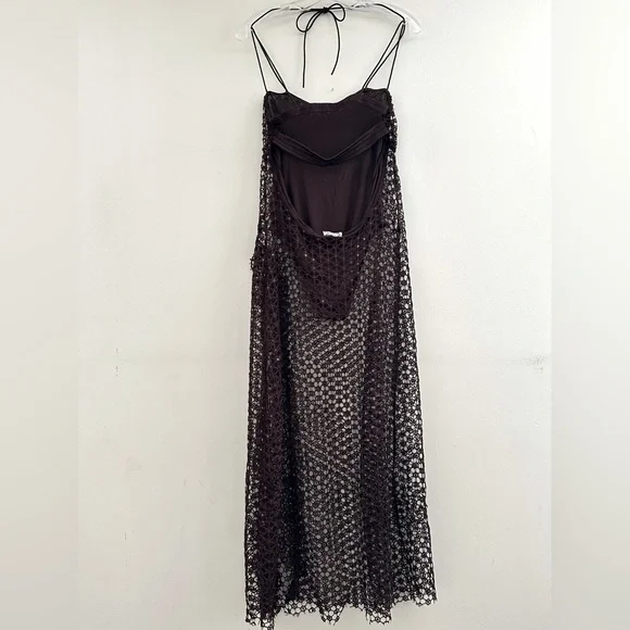FREE PEOPLE X INTIMATELY || Smoke & Mirrors Brown Bodysuit Slip. Sz. XS - Picture 10 of 16